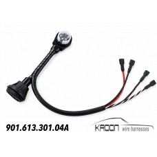 Adapter harness for turn signal switch 70-73 to 1969 art.no:901.613.301.04A Adapter harness for turn signal switch 70-73 to 1969 art.no:901.613.301.04A