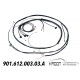 Wire harness for tunnel Porsche 911 1969 LHD version art.no: 901.612.003.03.A