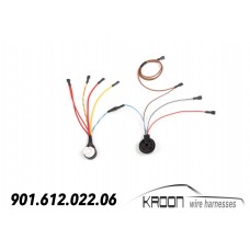 Ignition switch & hazard flasher relay socket harness for: Porsche 911/912 1969 art.no: 901.612.022.06