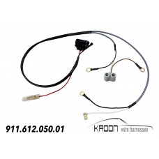 Wire harness for 3 Pole Bosch CDI/HKZ box with connector & boot. Porsche 911 1974 (only)  art.no: 911.612.050.01