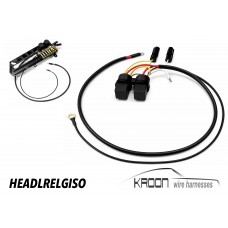Headlight relay set for: Porsche 911/912 74-89 ISO version art.no: HEADLRELGISO