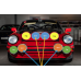 Wire harness for 4 x front foglights and 4 x front spotlights Porsche 911  (1974-1989) art.no 911.612.SPFOG