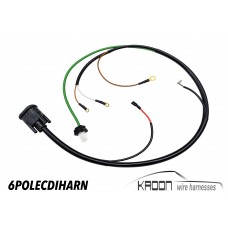 Wire harness for 6 POLE CDI/HKZ box Bosch type 02277300004 art.no 6POLECDIHARN Wire harness for 6 POLE CDI/HKZ box Bosch type 02277300004 art.no 6POLECDIHARN