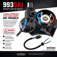 Secondary Air Injection pump wiring repair kit Porsche 993 (US version) art.no: 993SAI Secondary Air Injection pump wiring repair kit Porsche 993 (US version) art.no: 993SAI