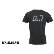 T shirt black art.no: TSHIRT.BL.REL