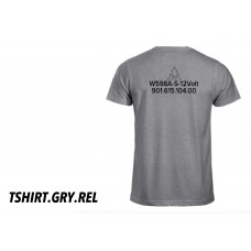 T shirt grey art.no: TSHIRT.GRY.REL