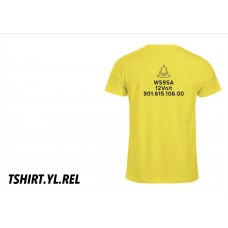 T shirt yellow art.no: TSHIRT.YL.REL