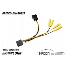 Breakout harness 4 Pole connector 911-930 1970-1989  art.no: BRH4PCONN