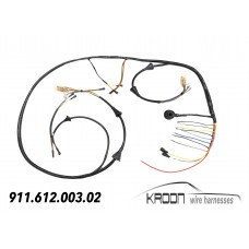 Wire harness for front Porsche 911 1987-1989  (also US/CAN)  art.no 911.612.003.02