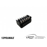 Connector set male 12 pole male  art.no: 12POLMALE