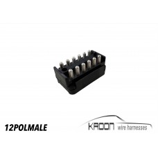 Connector set male 12 pole male  art.no: 12POLMALE