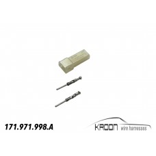 Connector set 2 pole male art.no 171.971.998.A