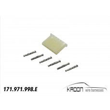 Connector set 6 pole male art.no 171.971.998.E