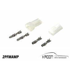 Connector set 2 pole female-male amp type art.no: 2PFMAMP Connector set 2 pole female-male amp type art.no: 2PFMAMP