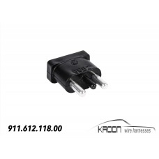 Connector set 2 pole male  art.no: 911.612.118.00