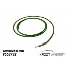 Cable green single core shielded wire (for O2 sensors, distribution signal etc) art.no 9568732