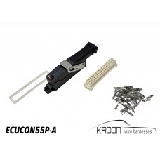 ECU connector set black 55 pole art.no: ECUCONN55P-A ECU connector set black 55 pole art.no: ECUCONN55P-A