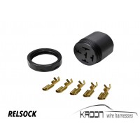 Relay socket for Bosch relay in Porsche mounting hole art.no: RELSOCK