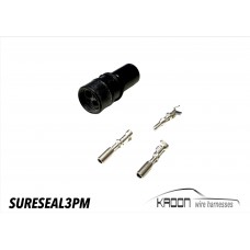 Connector set 3 pole sureseal art.no SURESEAL3PM