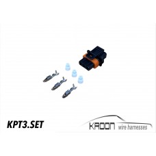 Connector set 3 pole Bosch Kompakt  art.no: KPT3