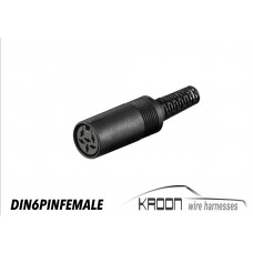 Connector DIN Female  (6 pole) art.no DIN6PINFEMALE