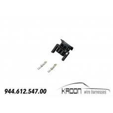 Connector set black 2 pole art.no: 944.612.547.00