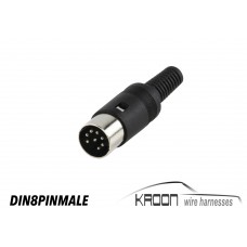 DIN Male Connector  (8 pole) art.no DIN8PINMALE