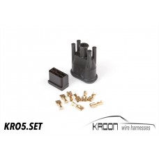 6 pole CDI connector (928.612.421.00)  + rubber boot & terminals art.no KRO5.SET
