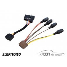 Adapter harness Blaupunkt to ISO  art.no BLPKTTOISO
