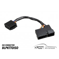 Adapter harness Blaupunkt to ISO  art.no BLPKTTOISO
