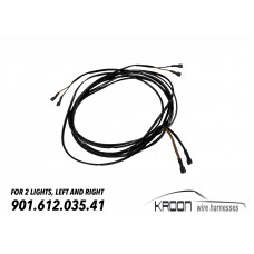 Interior lighting harness for Porsche 911/912 Targa double light art.no: 901.612.035.41