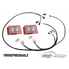 Twinspark harness for 2 x MSD-AL2 ignition box  art.no TWINSPMSDAL2