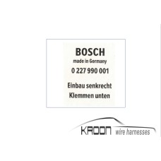 Waterslide decal for Bosch intermediate relay 0 227 990 001  art.no 0227990001-WS