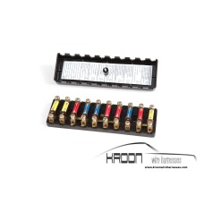 Fusebox (upper)  Porsche 911 1970-73 (10 pole) art.no: 901.612.086.00