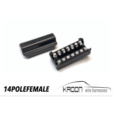 Connector set female 14 pole female  art.no: 14POLFEM