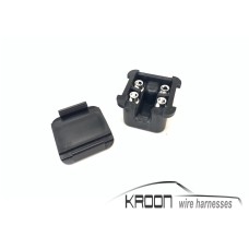 Connector set 4 pole for fuel sender, AC and blower fan art.no: 901.612.891.01