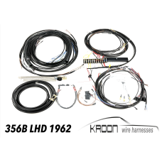 Complete wire harness set for Porsche 356BT5 1961 RHD art.no 356BT5.RHD.61.SET
