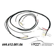 Wire harness front luggage compartment type for: Porsche 356 BT6 356C art.no 644.612.001.06
