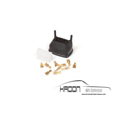 8 pole CDI connector + rubber boot & terminals art.no KRO15.SET