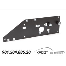 Fuse panel aluminum matt black 1964-1968 art.no: 901.504.085.20