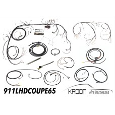 Complete harness set for left hand drive 911 1965 Coupe  art.no. 911LHDCOUPE65