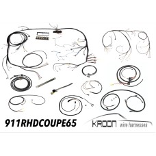 Complete harness set for right hand drive 911 1965 Coupe  art.no 911.RHD.COUPE.65