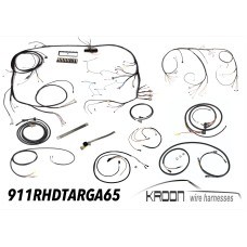 Complete harness set for right hand drive 911 1965 Targa  art.no 911.RHD.TARGA.65