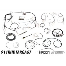 Complete harness set for right hand drive 911 1967 TARGA  art.no 911.RHD.TARGA.67
