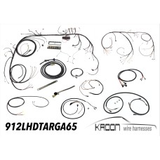 Complete harness set for left hand drive 912 1965 Targa  art.no 912.LHD.TARGA.65