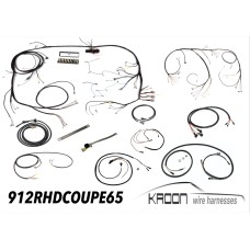 Complete harness set for right hand drive 912 1965 Coupe  art.no 912.RHD.COUPE.65