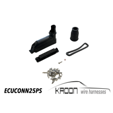 ECU connector set black 25 pole 90 degree art.no: ECUCONN25PS