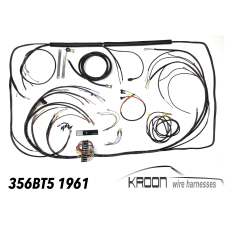 Complete wire harness set for Porsche 356B 1961 LHD art.no 356B.LHD.61SET