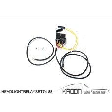 Headlight relay set for: Porsche 911 74-88 version art.no HEADLIGHTRELAYSET74-88