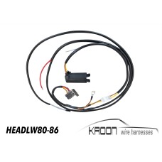 Wire harness headlight washer system kit  (fits LHD and RHD cars) art.no HEADL.W.80-86